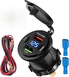 ¿Cargador USB con voltímetro o sin voltímetro para camiones?