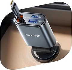 Cargadores USB para camión con cable retráctil