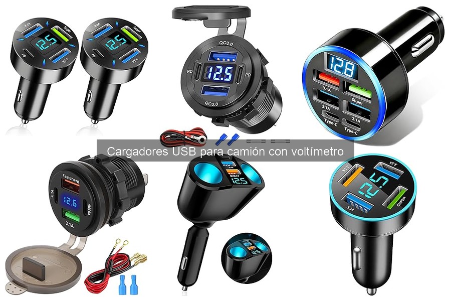 Alternativas a Cargadores USB con Voltímetro para Camión
