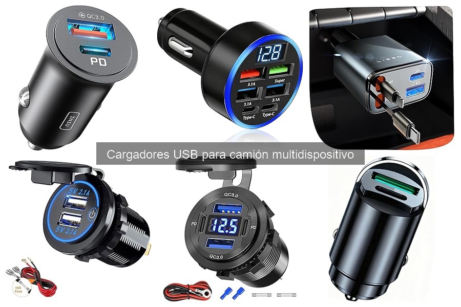 Alternativas a cargadores USB multidispositivo para camiones