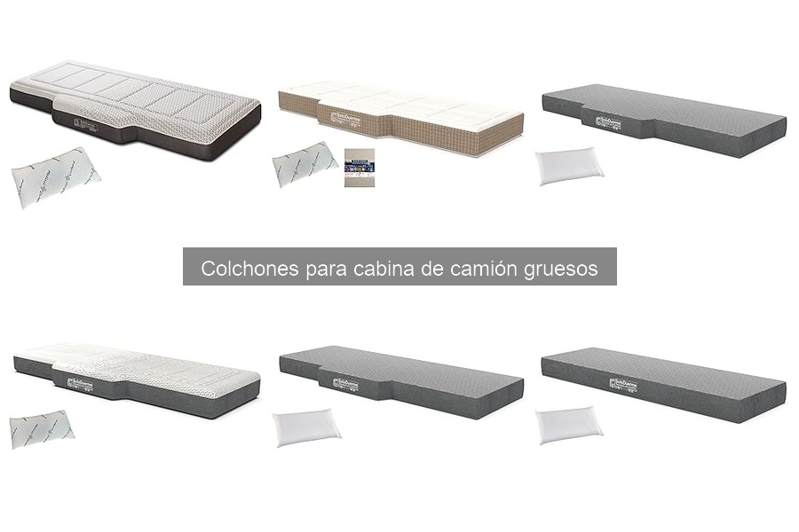 Alternativas a colchones gruesos para cabinas de camión