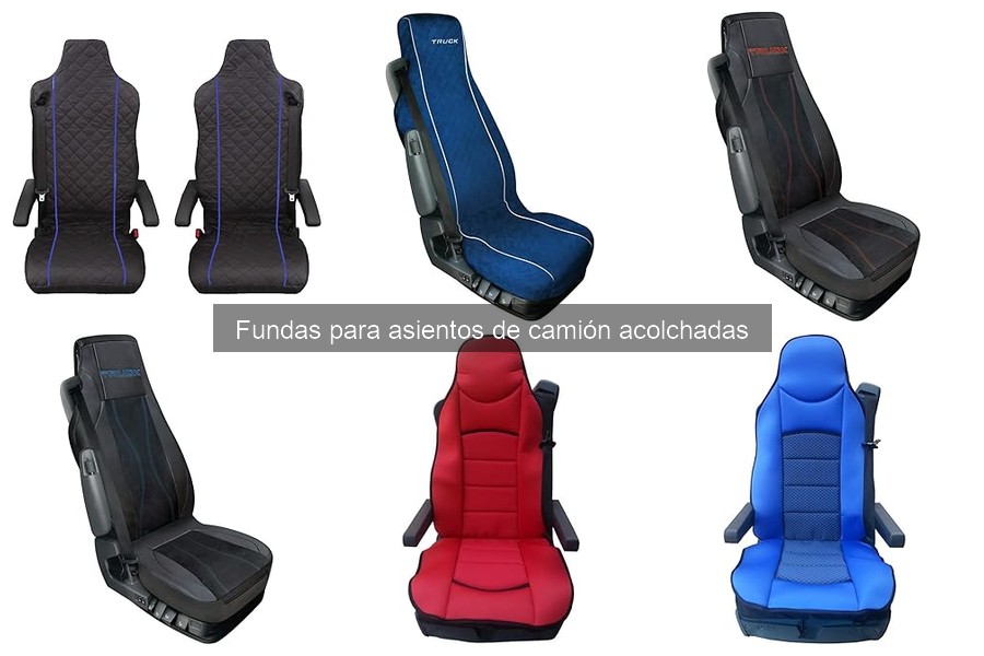 Alternativas a fundas acolchadas para asientos de camión