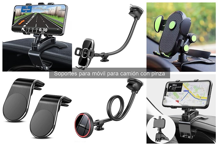 Alternativas a soportes de móvil con pinza para camiones
