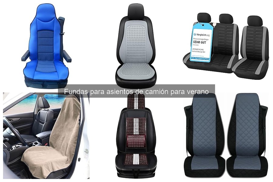Características clave de fundas de asiento para camión en verano