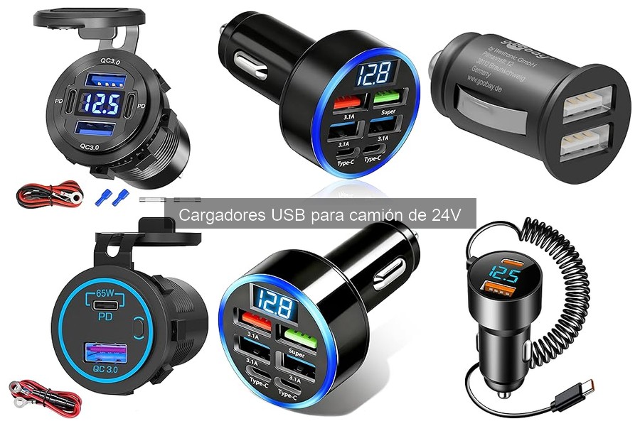 Comparativa Cargadores USB 24V vs 12V para Camiones