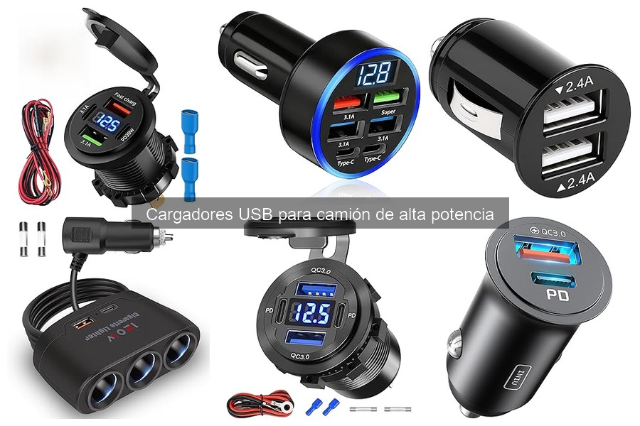 Comparativa de Cargadores USB de Alta Potencia para Camiones