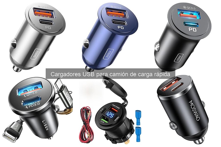 Comparativa de Cargadores USB de Carga Rápida para Camiones