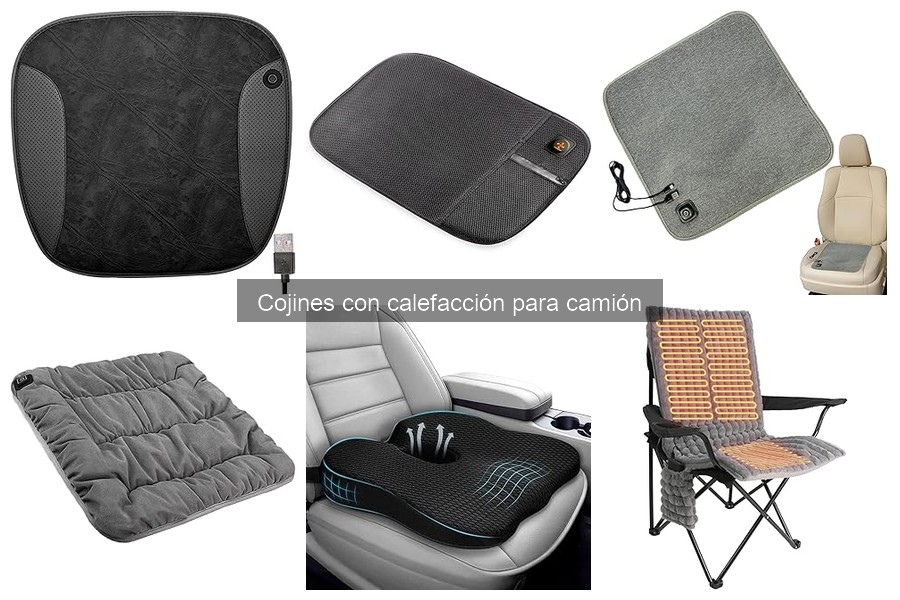 Comparativa de cojines con calefacción y sin calefacción para camiones
