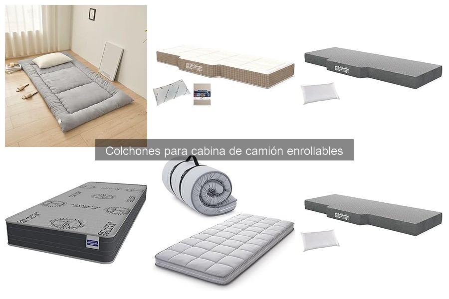 Comparativa de colchones enrollables vs otros para camiones