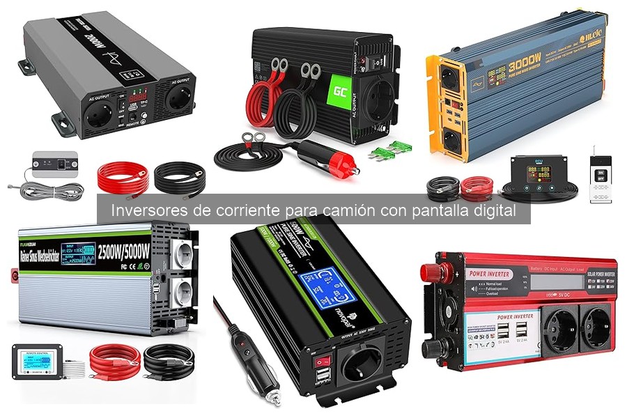 Comparativa de Inversores de Corriente para Camión con Pantalla