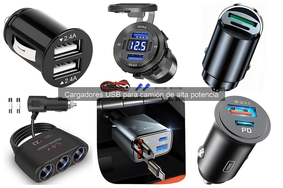 Comparativa de los Mejores Cargadores USB de Alta Potencia para Camión
