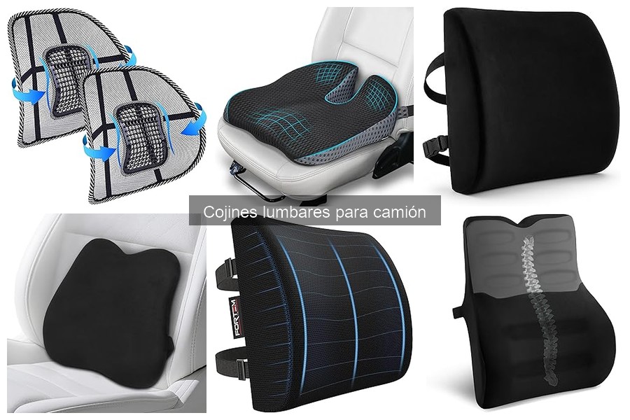 Comparativa de materiales en cojines lumbares para camiones