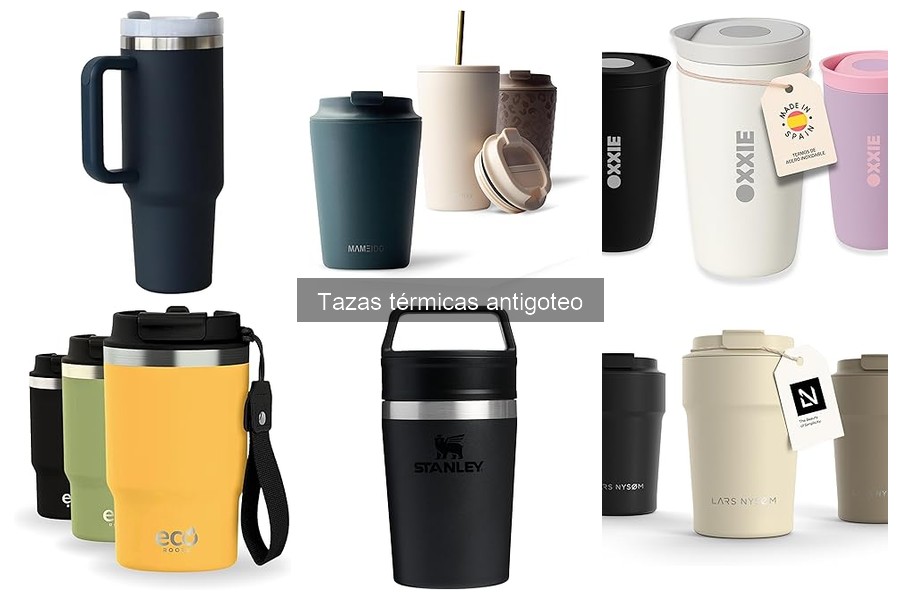 Comparativa de Tazas Térmicas Antigoteo: Mejores Marcas