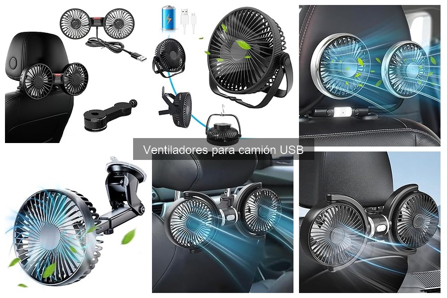 Comparativa de ventiladores USB silenciosos para camiones