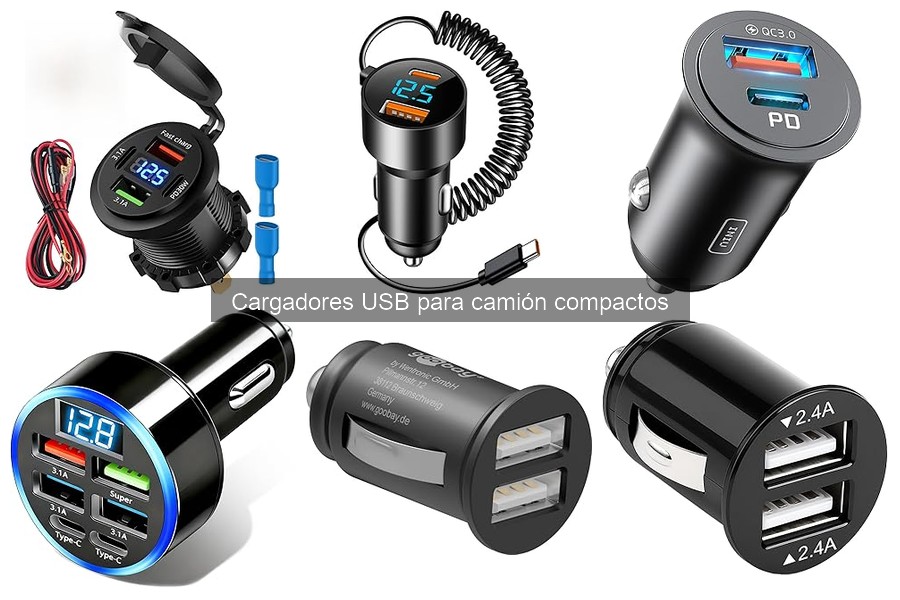 Dónde comprar cargadores USB compactos para camiones