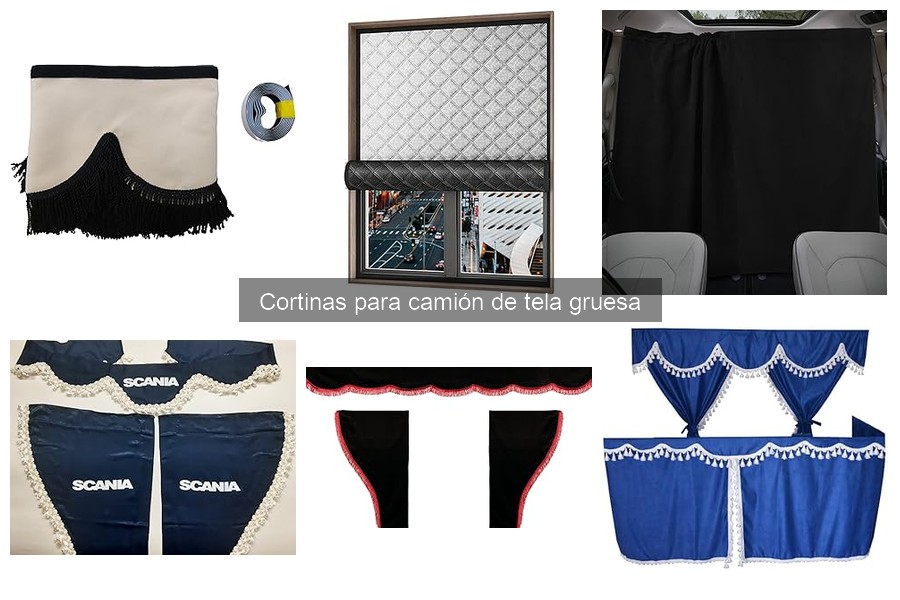 Dónde comprar cortinas de tela gruesa para camiones