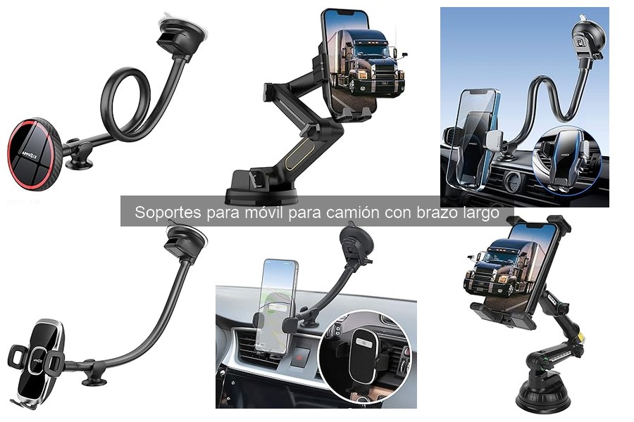 El tamaño ideal del soporte para móvil con brazo largo en camiones