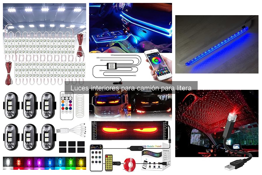 Guía de instalación de luces interiores para camiones