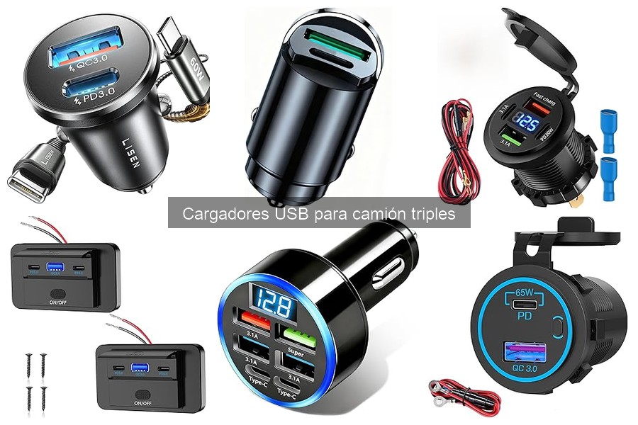 Guía para elegir el mejor cargador USB triple para camión