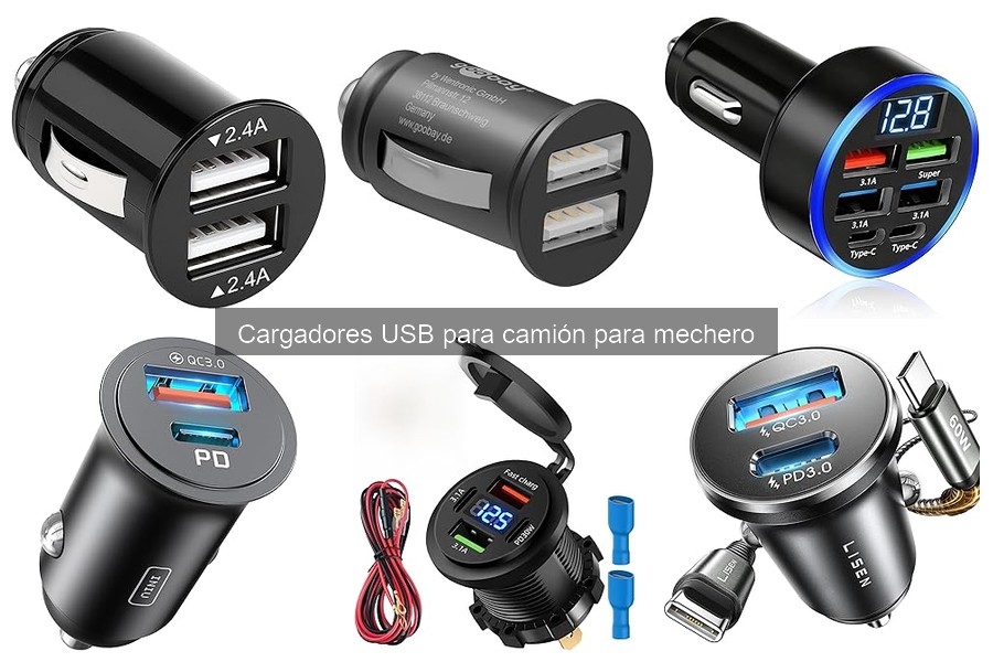 Instalación segura de cargadores USB para mechero en camión