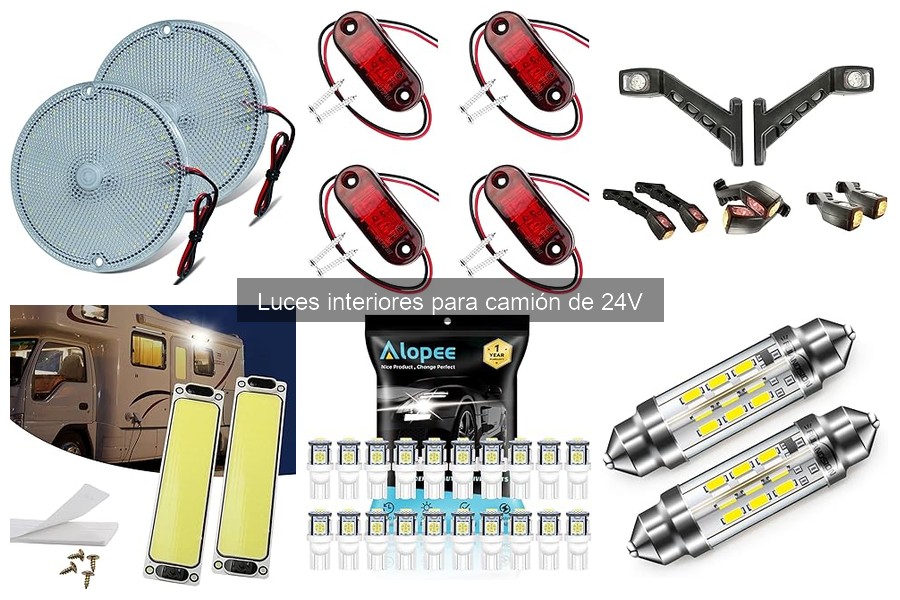 Luces interiores para camión de 24V: características y funciones