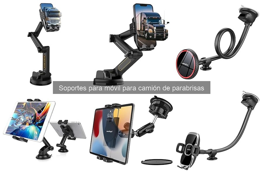 Mantenimiento y limpieza de soportes para móvil en camiones