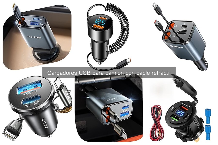 Mejores Cargadores USB Retráctiles para Viajes en Camión