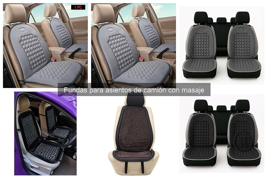 Mejores fundas de asiento de camión con masaje: Comparativa 2023