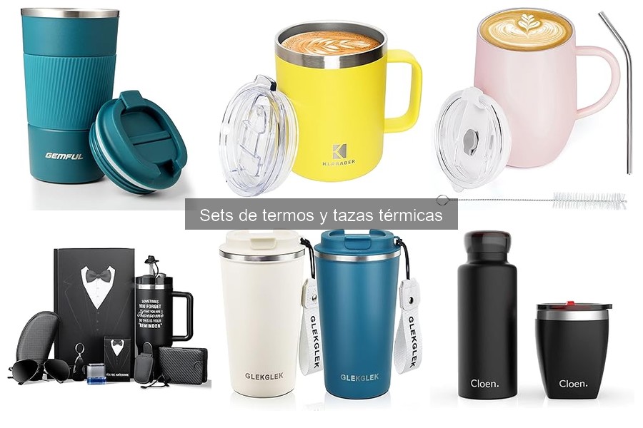 Mejores sets de termos y tazas térmicas para viajeros