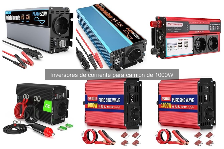 Opiniones sobre inversores de corriente de 1000W para camión
