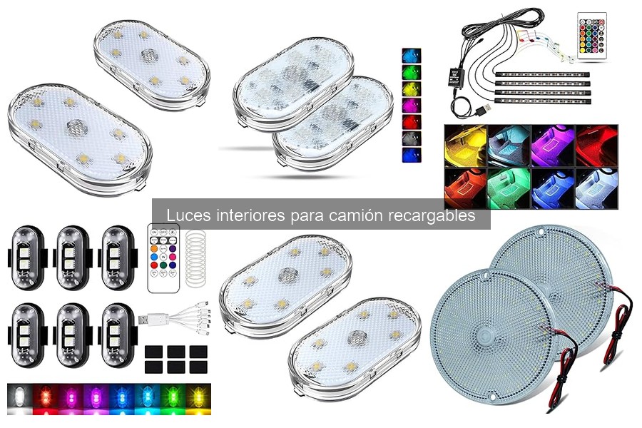 Opiniones sobre luces interiores recargables para camión