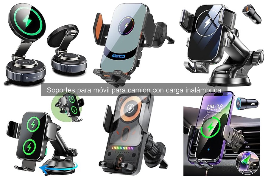 Precios de soportes para móvil con carga inalámbrica para camión