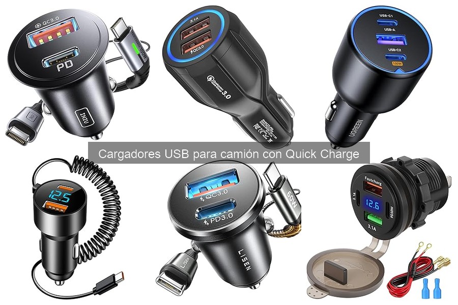 Precios Promedio de Cargadores USB Quick Charge para Camiones