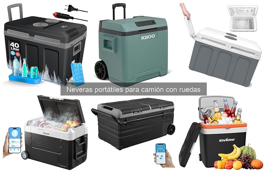 ¿Qué comida llevar en una nevera portátil para camión?