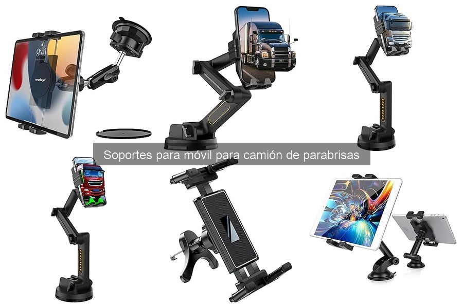 ¿Qué es un soporte para móvil de camión de parabrisas?