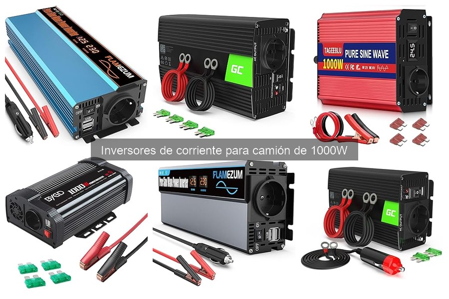 Requisitos eléctricos para inversores de 1000W en camiones