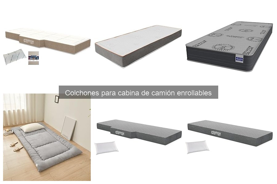 ¿Son cómodos los colchones enrollables para dormir en camión?
