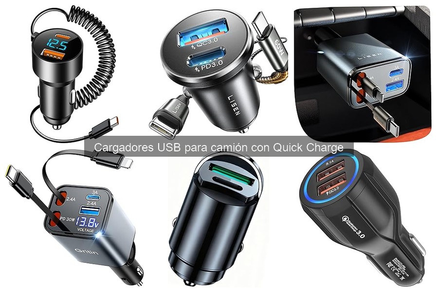 ¿Son seguros los cargadores USB con Quick Charge para camiones?