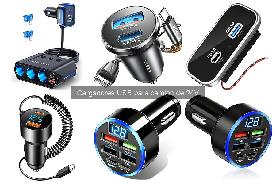 Tipos de Cargadores USB para Camión de 24V: Guía Completa