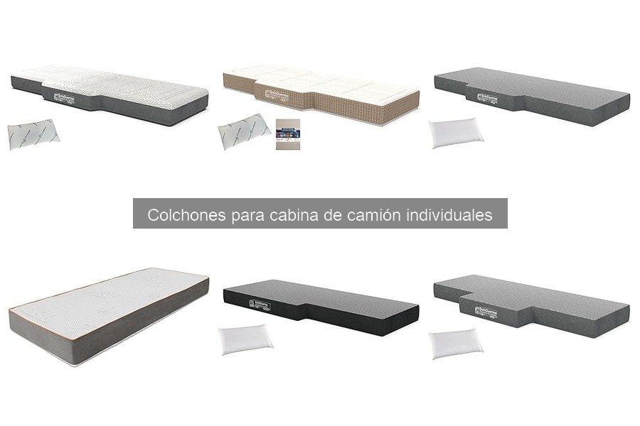 Tipos de colchones para cabina de camión individuales