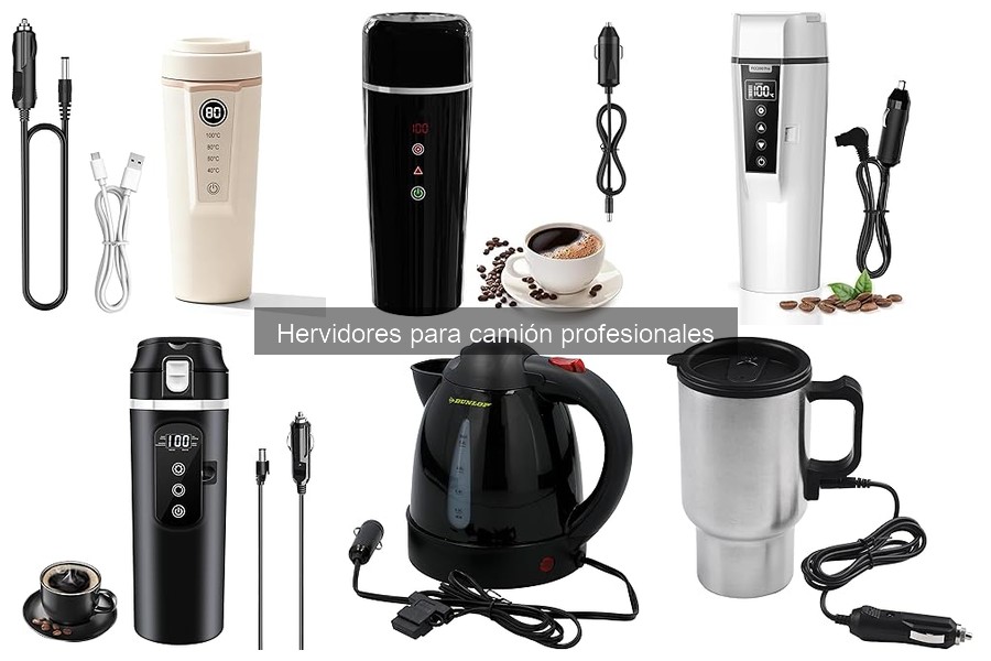 Tipos de hervidores para camión: eléctricos, de gas y más