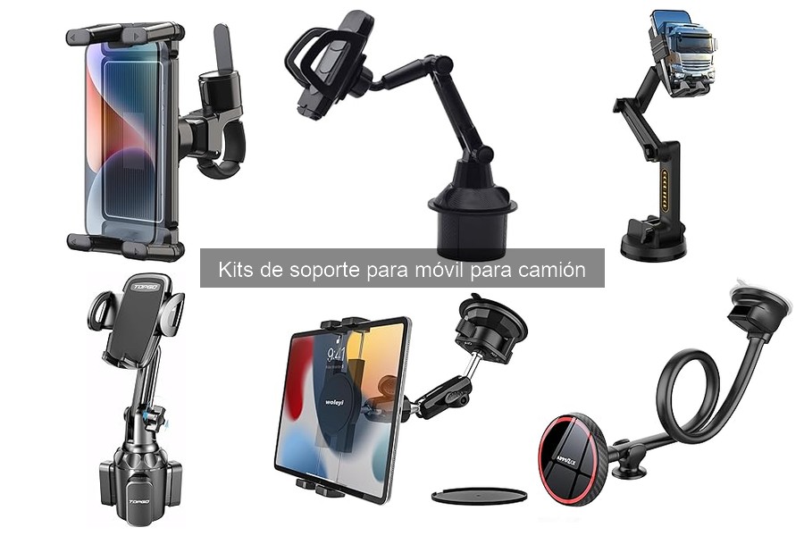 Tipos de kits de soporte para móvil en camión: guía completa