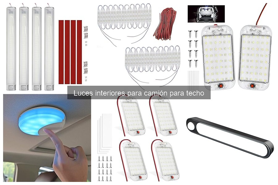 Tipos de luces interiores para camiones: guía completa