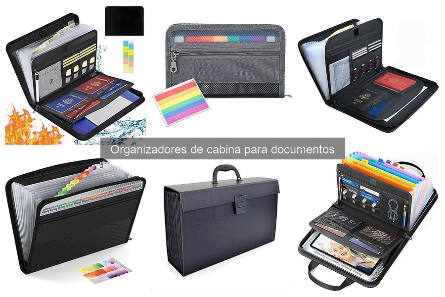 Tipos de organizadores de cabina para documentos en camiones