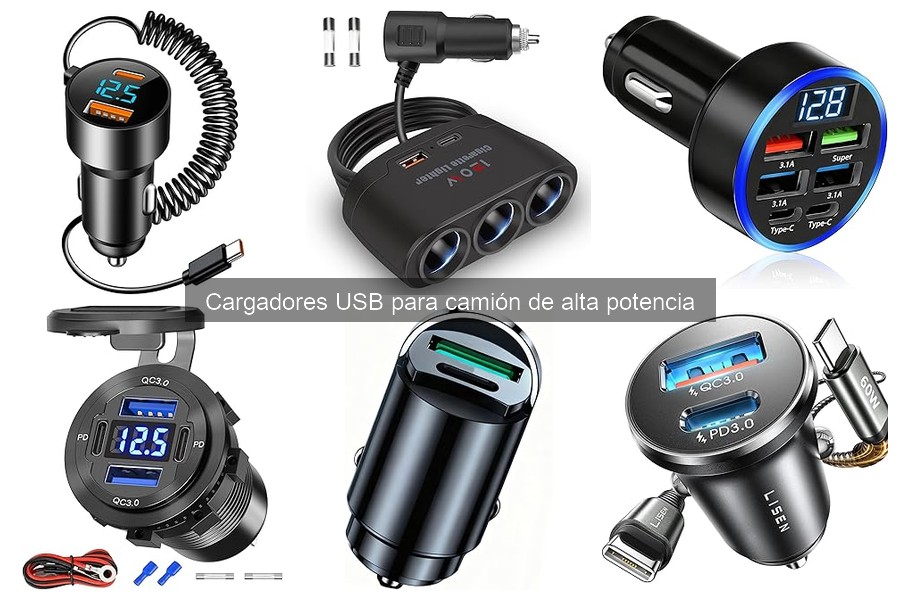 Ventajas de Cargadores USB de Alta Potencia para Camiones