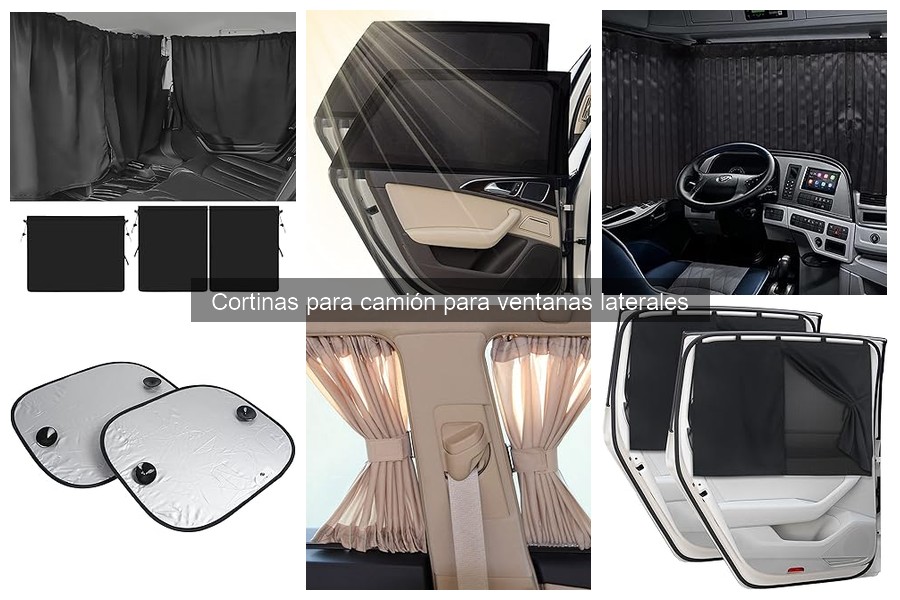 Ventajas de usar cortinas en ventanas laterales de camión