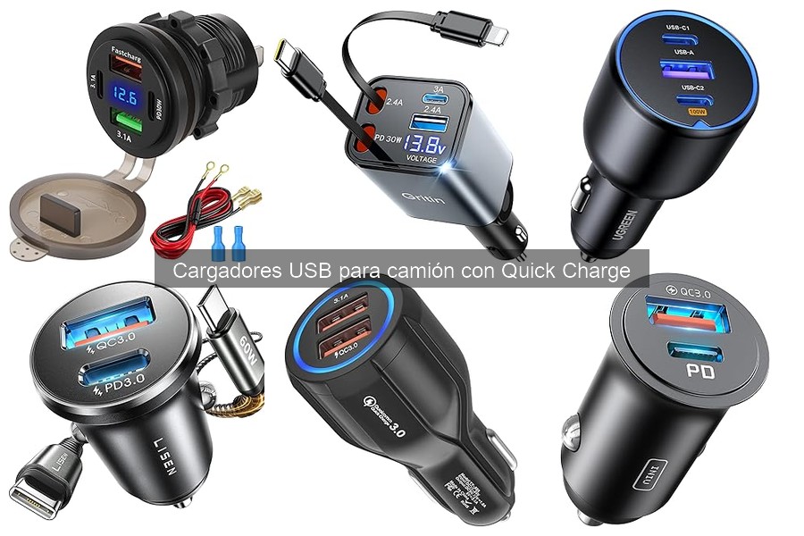 Ventajas y desventajas de cargadores USB Quick Charge para camiones