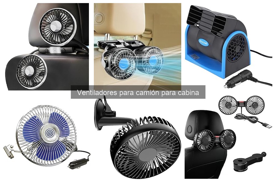 Ventiladores para camiones que reducen el polvo en la cabina